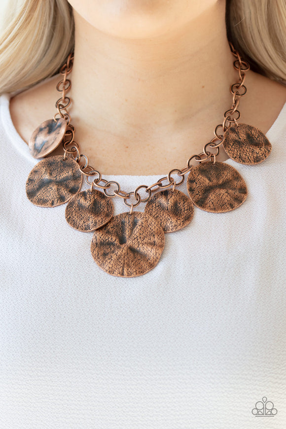 Barely Scratched The Surface- Copper Necklace