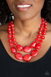 Beach Glam- Red Necklace