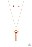 Belle Of The Ballroom- Orange Necklace