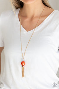 Belle Of The Ballroom- Orange Necklace