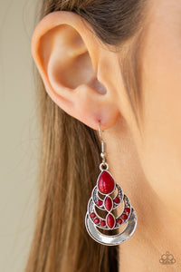 Boho Brilliance - Red Earrings