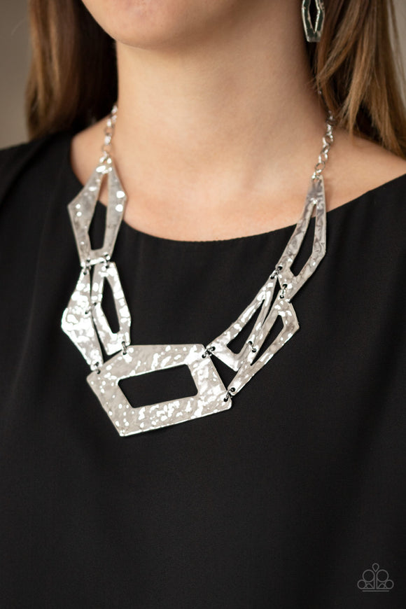 Break The Mold- Silver Necklace
