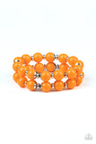 Bubble Blast Off- Orange Bracelet