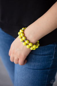 Bubble Blast Off- Yellow Bracelet