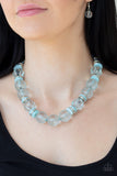 Bubbly Beauty- Blue Necklace