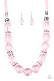 Bubbly Beauty- Pink Necklace