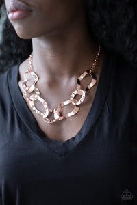 Capital Contour- Copper Necklace