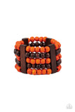 Caribbean Catwalk- Orange Bracelet