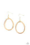 Casual Curves- Gold Earrings