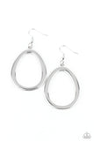 Casual Curves- Silver Earrings