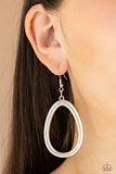 Casual Curves- Silver Earrings