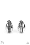 Classic Curves- Silver Clip On Earrings