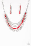 Color Bomb- Red Necklace