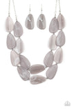 Colorfully Calming- Silver Necklace