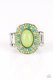 Colorfully Rustic - Green Ring