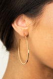 Cool Curves- Gold Hoop Earrings