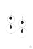 Cultured in Couture- Black Earrings