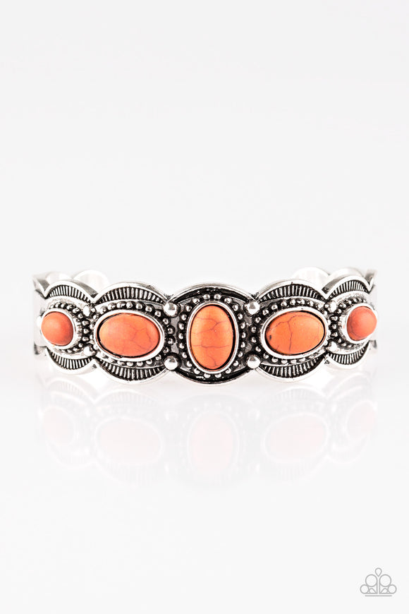 Desert Farer- Orange Cuff Bracelet