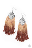 Dip In- Brown Earrings