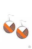 Dont Be MODest - Orange Earrings
