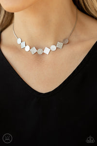 Dont Get Bent Out Of Shape - Silver Necklace