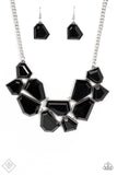 Double-Defaced- Black Necklace