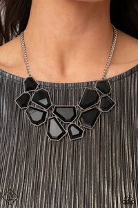 Double-Defaced- Black Necklace