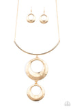 Egyptian Eclipse- Gold Necklace