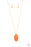 Elemental Elegance - Orange Necklace