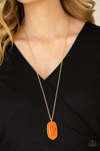 Elemental Elegance - Orange Necklace