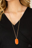 Elemental Elegance - Orange Necklace