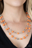 Essentially Earthy - Orange Necklace