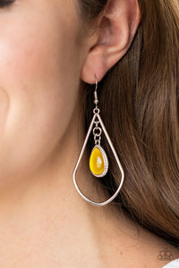 Ethereal Elegance- Yellow Earrings