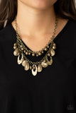 Extra Exhilarating - Brass Necklace