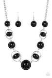 Eye of the BEAD-holder - Black Necklace