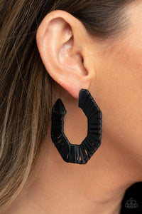 Fabulously Fiesta- Black Earrings