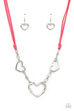 Fashionable Flirt - Pink Necklace