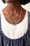 Fashionable Flirt - Pink Necklace