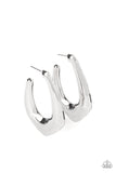 Find Your Anchor- Silver Hoop Earrings