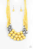 Flamingo Flamboyance- Yellow Necklace