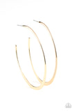 Flatlined- Gold Earrings