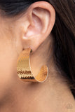 Flatten The Curve- Gold Earrings