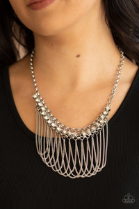 Flaunt Your Fringe- White Necklace