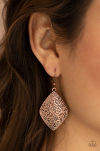 Flauntable Florals- Copper Earrings