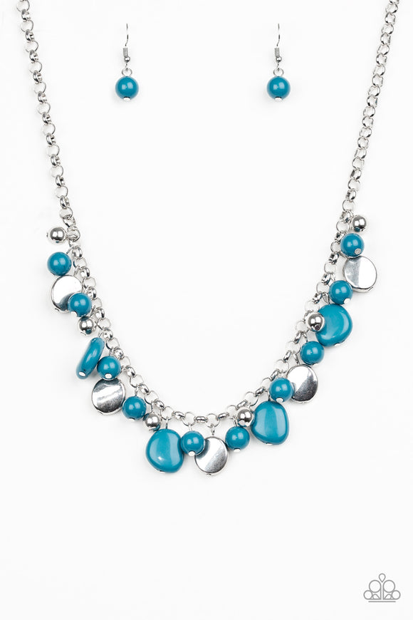 Flirtatiously Florida- Blue Necklace