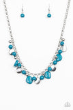 Flirtatiously Florida- Blue Necklace