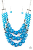 Forbidden Fruit- Blue Necklace