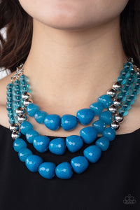 Forbidden Fruit- Blue Necklace