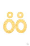 Foxy Flamenco - Yellow Earrings