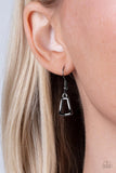 Full-Fledged Framed-Black Necklace